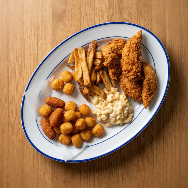 Chicken Strip Dinner.